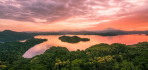 Sunset,In,Nicoya,Penisula,,Costa,Rica.,Taken,Above,Cedros,Island