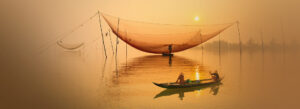 Hoian,,Vietnam,-,January,23,:,Two,Women,On,Boat