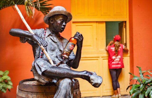 Havana,,Cuba,-,December,12,,2016:,Rom,Themed,Statue,In